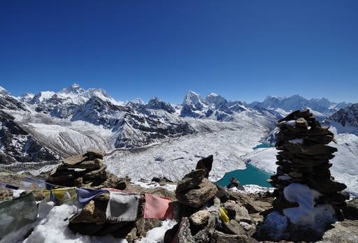 Drei Pässe in Khumbu Trekking